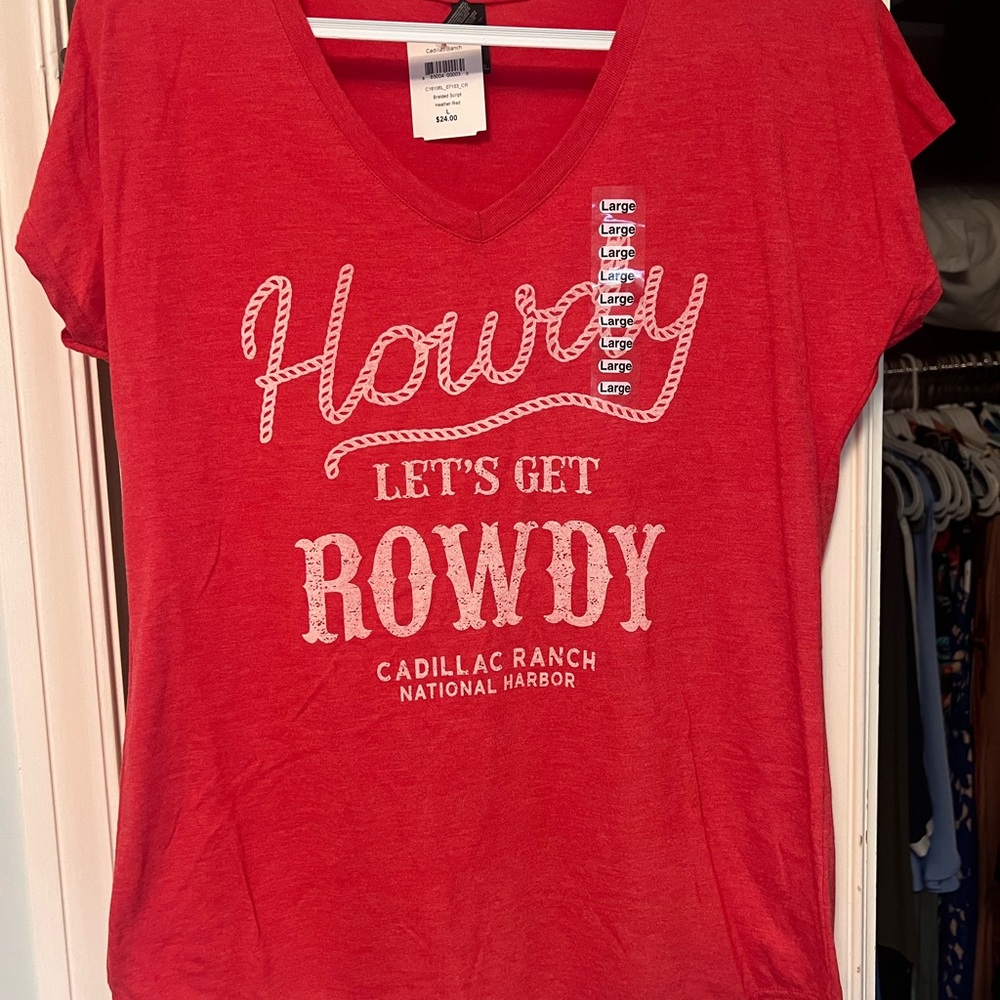 Red Howdy Graphic T-Shirt